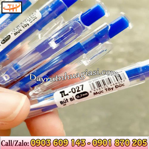 Bút bi bấm Thiên Long xanh Bút bi bấm Thiên Long xanh