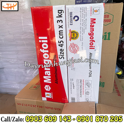 Giấy bạc nướng cuộn 45cm x 3kg Giấy bạc nướng cuộn 45cm x 3kg