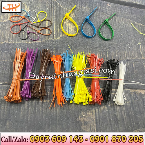 Dây rút nhựa đa dạng màu sắc Dây rút nhựa đa dạng màu sắc