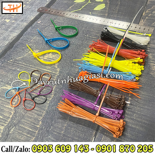Dây rút nhựa 10cm đủ màu Dây rút nhựa 10cm đủ màu