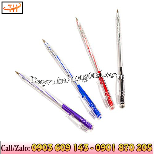 Bút bi bấm đa dạng với nhiều màu mực Bút bi bấm đa dạng với nhiều màu mực