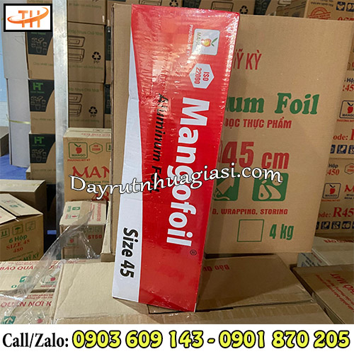 Cuộn giấy bạc nướng size 45cm Cuộn giấy bạc nướng size 45cm