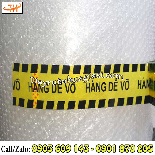 Băng keo hàng dễ vỡ màu vàng Băng keo hàng dễ vỡ màu vàng