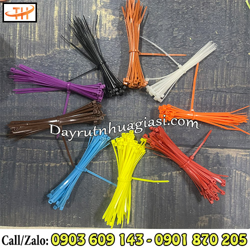 Dây rút nhựa đủ màu sẵn kho giá rẻ Dây rút nhựa đủ màu sẵn kho giá rẻ