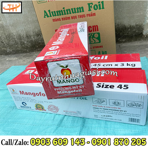 Giấy bạc nướng size 45cm x 3kg hiệu Mango Giấy bạc nướng size 45cm x 3kg hiệu Mango