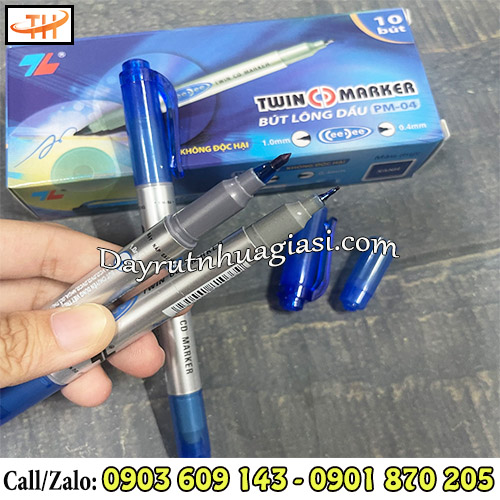 Bút lông dầu Thiên Long PM04 thiết kế hai đầu bút to/nhỏ tiện lợi Bút lông dầu Thiên Long PM04 thiết kế hai đầu bút to/nhỏ tiện lợi