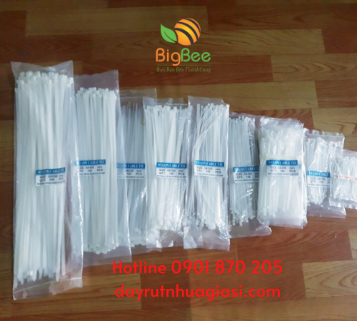 Dây rút nhựa trắng đủ kích thước
