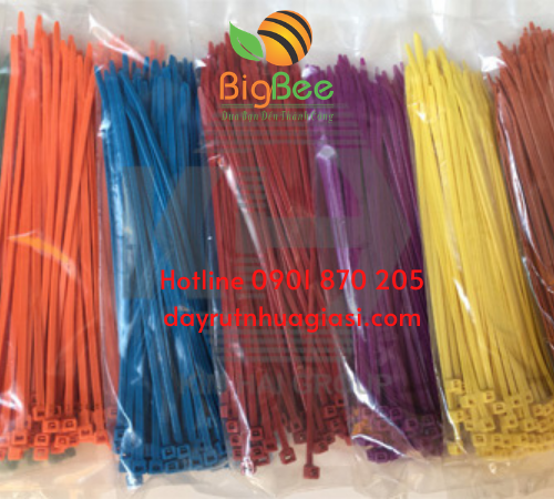 Dây rút nhựa màu buộc chân gà lớn