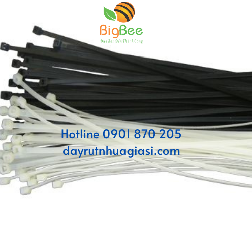 Bán dây rút nhựa trắng đen - giao hàng tận nơi