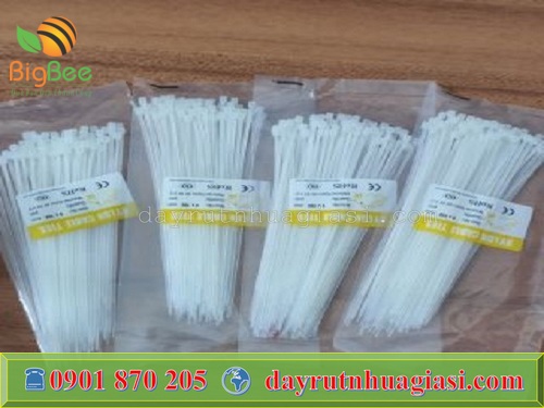 Dây rút nhựa trắng kt 4mm * 10cm
