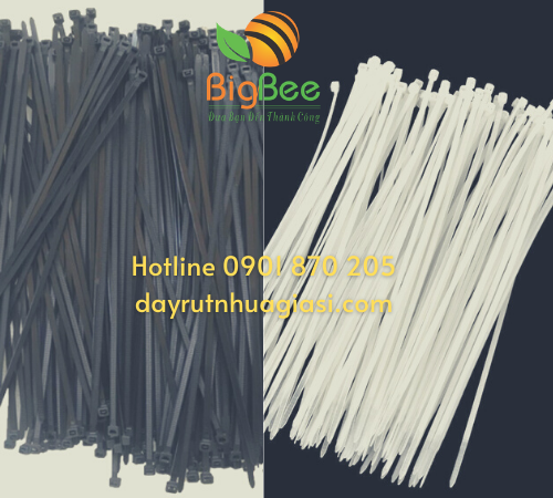 Màu trắng - đen dây rút giá sỉ rẻ