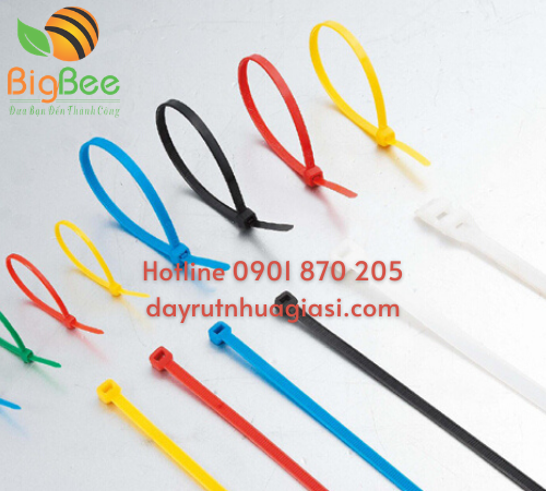 Dây rút nhựa đủ màu size 1 tấc