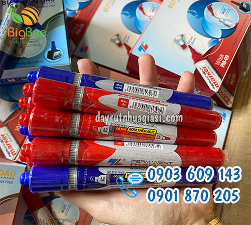 Bút lông dầu Thiên Long mực xanh, đỏ giá bán rẻ nhất