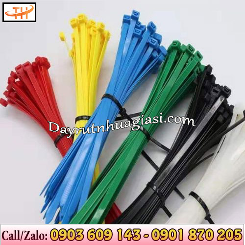 Dây rút nhựa nhiều màu bắt mắt Dây rút nhựa nhiều màu bắt mắt