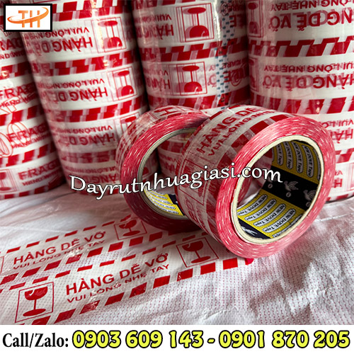 Băng keo hàng dễ vỡ màu đỏ Băng keo hàng dễ vỡ màu đỏ