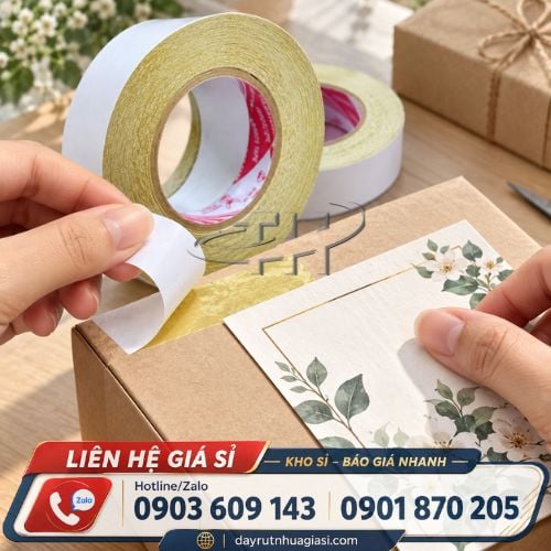 Băng keo 2 mặt dầu Băng keo 2 mặt dầu vàng siêu dính
