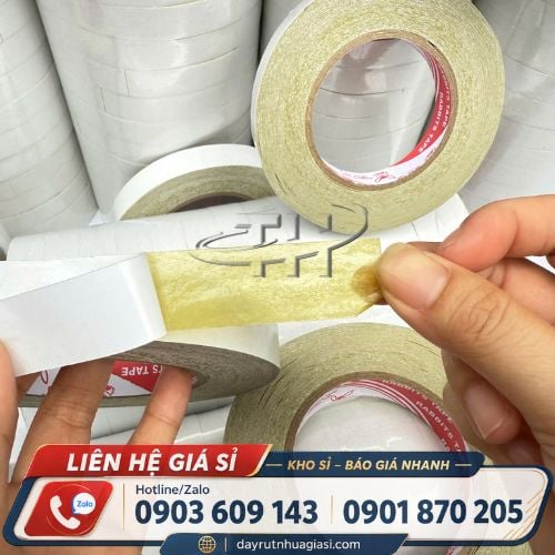 Băng keo 2 mặt dầu Băng keo 2 mặt dầu vàng