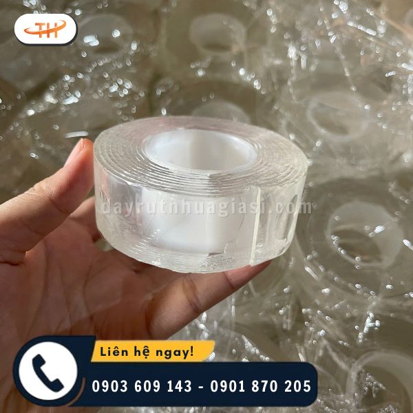 Băng keo 2 mặt trong suốt bám dính chắc Băng keo 2 mặt trong suốt bám dính chắc