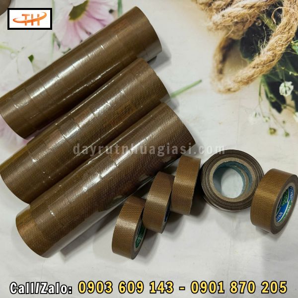 Băng keo chịu nhiệt Teflon gồm 10 cuộn/cây Băng keo chịu nhiệt Teflon gồm 10 cuộn/cây
