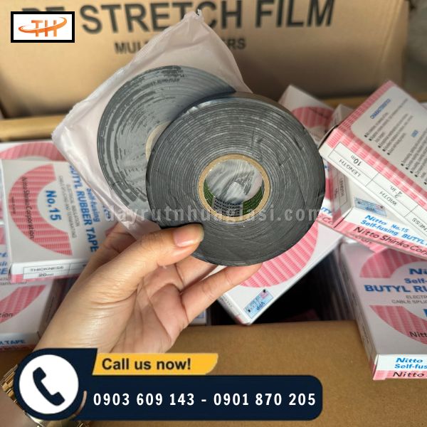 Băng keo điện Nitto N15 cách điện và chống nước Băng keo điện Nitto N15 cách điện và chống nước