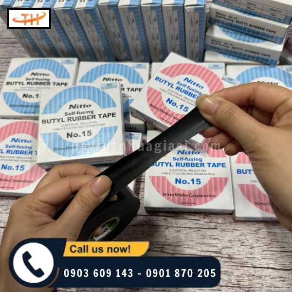 Băng keo điện Nitto N15 co dãn tốt Băng keo điện Nitto N15 co dãn tốt