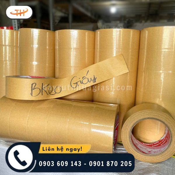Băng keo giấy Kraft bám dính trên nhiều bề mặt khác nhau Băng keo giấy Kraft bám dính trên nhiều bề mặt khác nhau