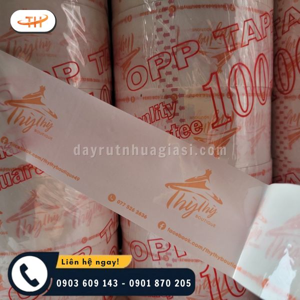 Băng keo in logo theo yêu cầu khách hàng tiện lợi Băng keo in logo theo yêu cầu khách hàng tiện lợi