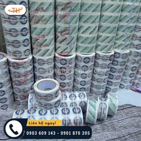 Băng keo in logo theo yêu cầu với công nghệ in rõ nét Băng keo in logo theo yêu cầu với công nghệ in rõ nét