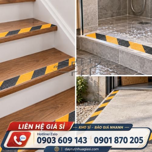 Băng keo nhám chống trượt Băng keo nhám chống trượt dùng cho kho xưởng