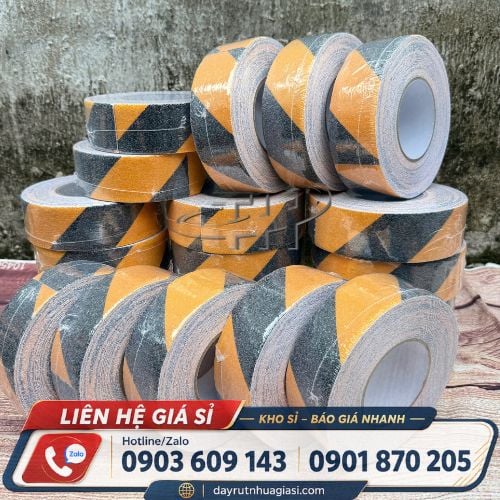 Băng keo nhám chống trượt Băng keo nhám chống trượt vàng đen