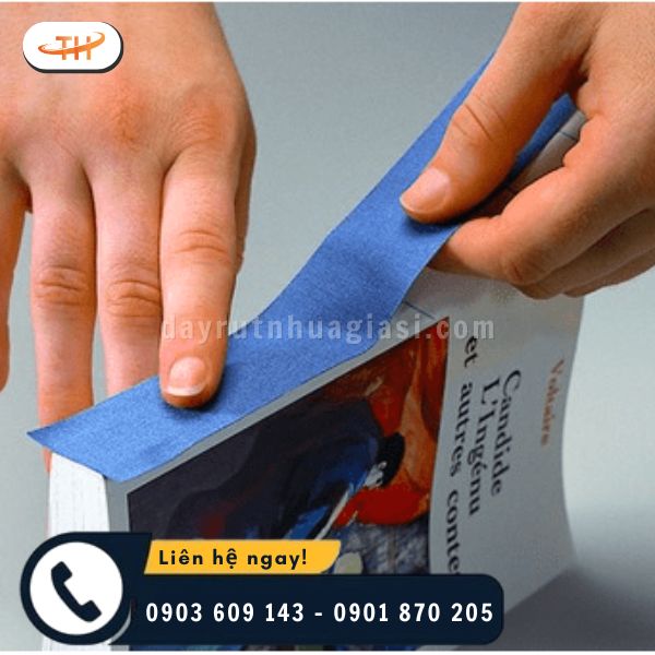 Băng keo simili dùng dán gáy sách Băng keo simili dùng dán gáy sách