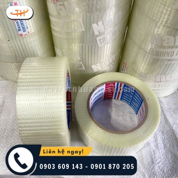 Băng keo sợi thủy tinh chịu được tác động lực cực lớn Băng keo sợi thủy tinh chịu được tác động lực cực lớn