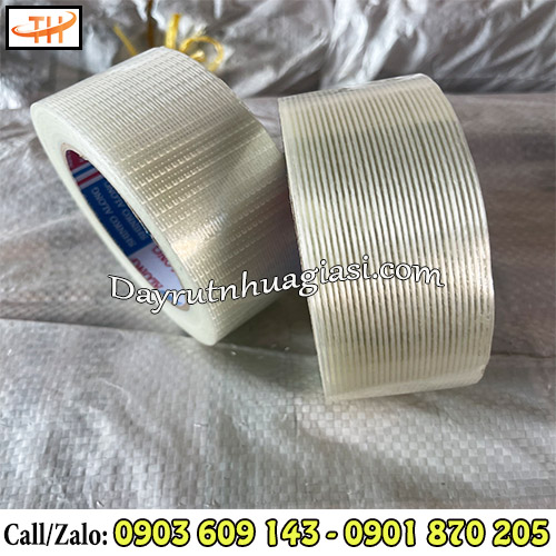 Băng keo sợi thuỷ tinh 1 sọc và 2 sọc Băng keo sợi thuỷ tinh 1 sọc và 2 sọc