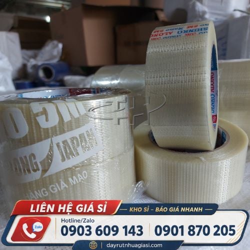 Băng keo sợi thủy tinh Băng keo sợi thủy tinh giá sỉ