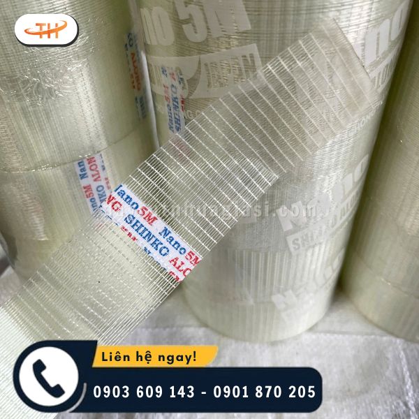 Băng keo sợi thuỷ tinh với độ bám dính tốt Băng keo sợi thuỷ tinh với độ bám dính tốt