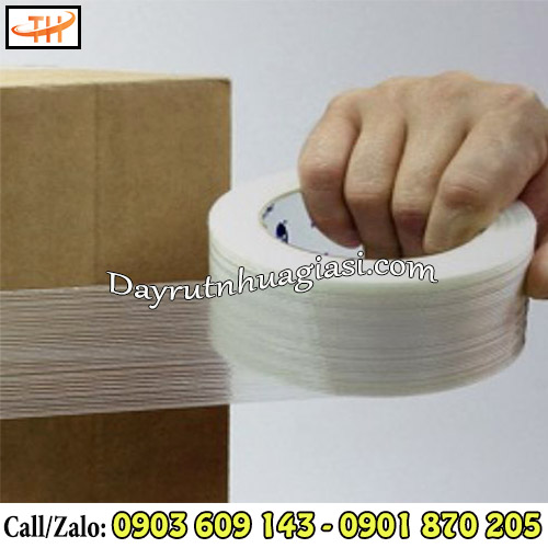 Băng keo sợi thuỷ tinh dán thùng tiện lợi, an toàn Băng keo sợi thuỷ tinh dán thùng tiện lợi, an toàn