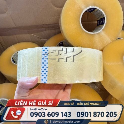 Băng keo trong cuộn lớn Băng keo trong cuộn lớn dán thùng giá sỉ