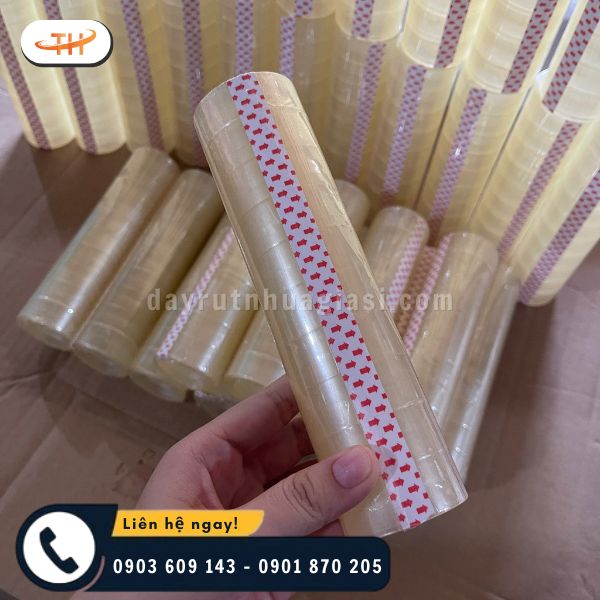 Băng keo văn phòng phẩm 1F8 quy cách 10 cuộn/cây Băng keo văn phòng phẩm 1F8 quy cách 10 cuộn/cây