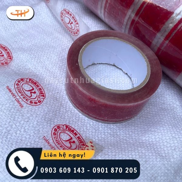 Băng keo với màu in đều, rõ, không lem nhoè Băng keo với màu in đều, rõ, không lem nhoè