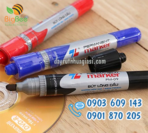 Gía sỉ rẻ bút lông dầu Thiên Long đủ màu 10 cây/hộp