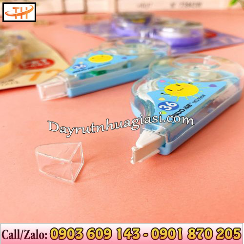 Bút xoá kéo cute nắp đóng/ mở an toàn Bút xoá kéo cute nắp đóng/ mở an toàn