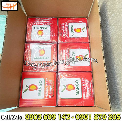 Cuộn giấy bạc nướng thùng 6 cuộn Cuộn giấy bạc nướng thùng 6 cuộn