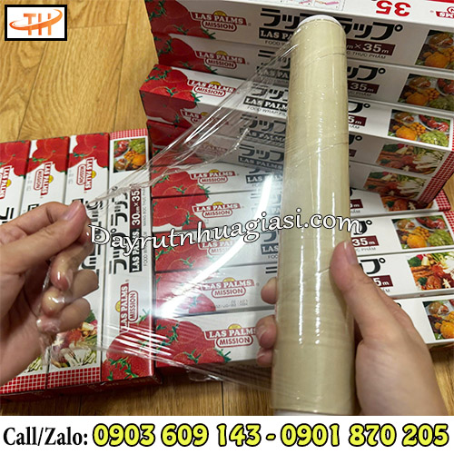 Màng bọc thực phẩm las palms dẻo dai, trong suốt Màng bọc thực phẩm las palms dẻo dai, trong suốt
