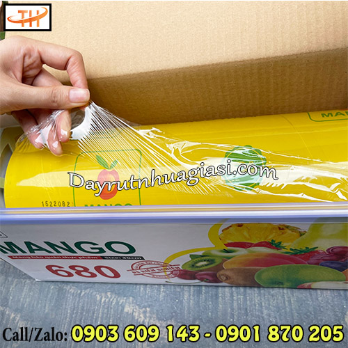 Màng bọc thực phẩm Mango mỏng, dai, nhẹ Màng bọc thực phẩm Mango mỏng, dai, nhẹ