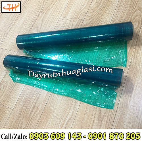 Cuộn màng pe màu xanh trong suốt Cuộn màng pe màu xanh trong suốt