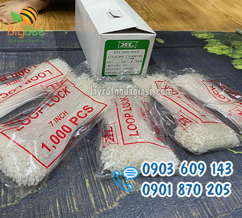 Dây nhựa gắn mác (đạn xỏ nhựa) 7 inch giá sỉ rẻ