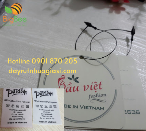 Đạn xỏ màu đen dùng để gắn nhãn mác