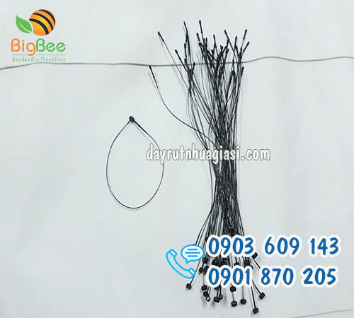 Dây nhựa treo tem mác màu đen 7 inch sỉ rẻ tại TP.HCM