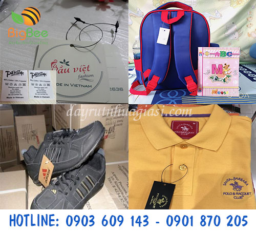 Đạn xỏ nhựa treo nhãn mác thời trang giá rẻ