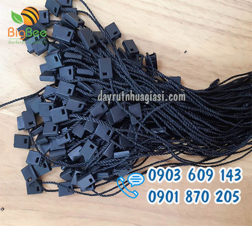 Dây chỉ dù treo mác màu đen giá sỉ rẻ, uy tín